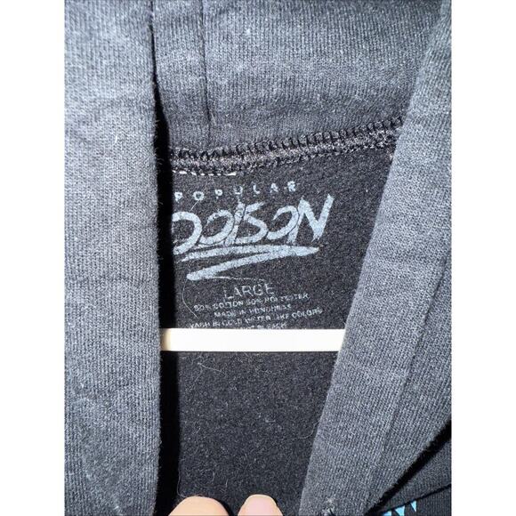 Popular Poison Trippy Rose Paradise Large Hoodie Sweatshirt Streetwear - Picture 3 of 5